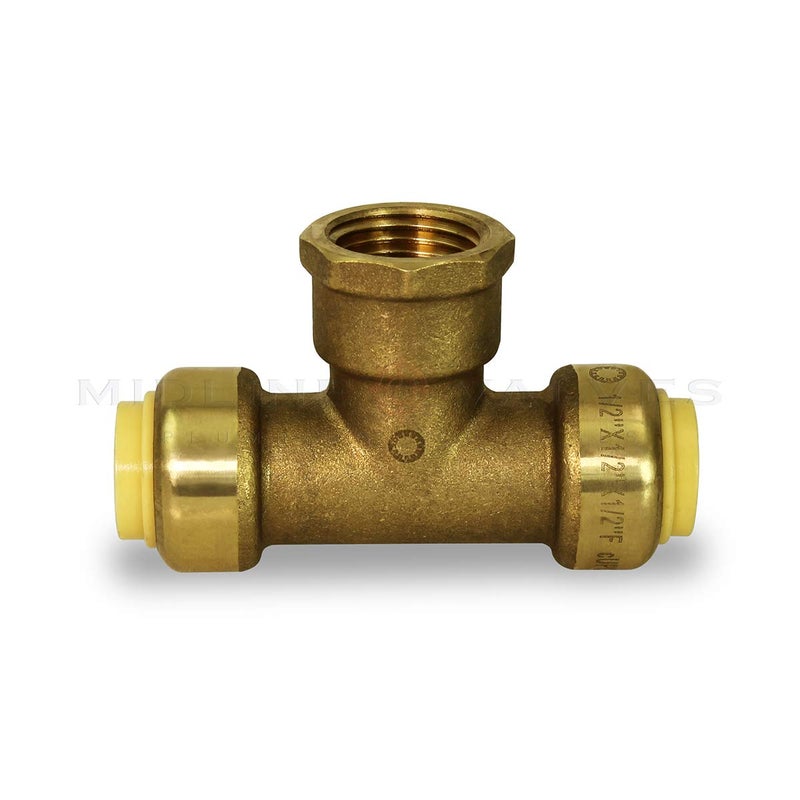 SUPPLYGIANT Supply Giant VQDUG34 Push x Push X Female 1/2 Inch Quick & Easy Installation with Corrosion Resistant to Improve Longevity, Connects Copper, CTS CPVC & PEX Pipes - Image 4